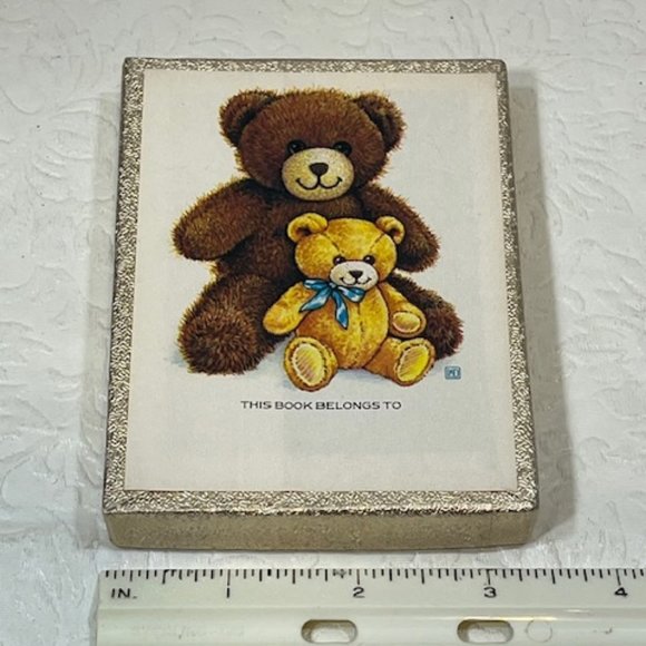 VTG 80's Teddy Bear Decorative Book Labels Bookplates Gummed Box of 23 - Picture 7 of 8